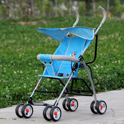 厂家直销淘宝代发简易儿童车 便携折叠，可坐可躺的婴儿手推伞车